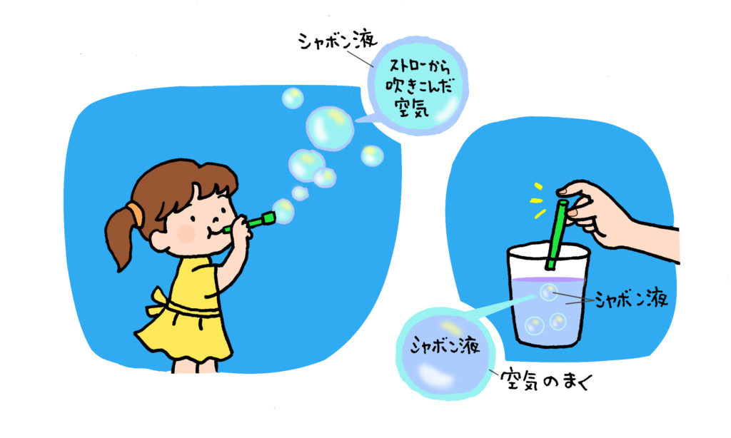 シャボン玉イラスト