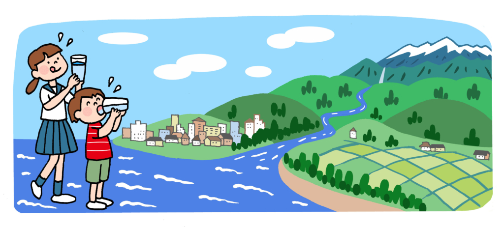 海水・淡水、硬水・軟水の違いとは？イラスト